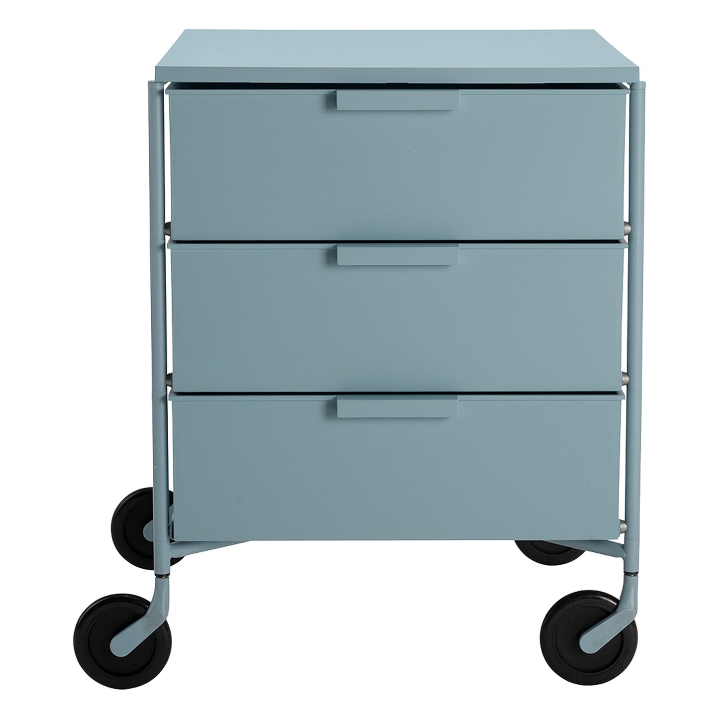 Mobil Mat 3 storage unit with wheels, light blue