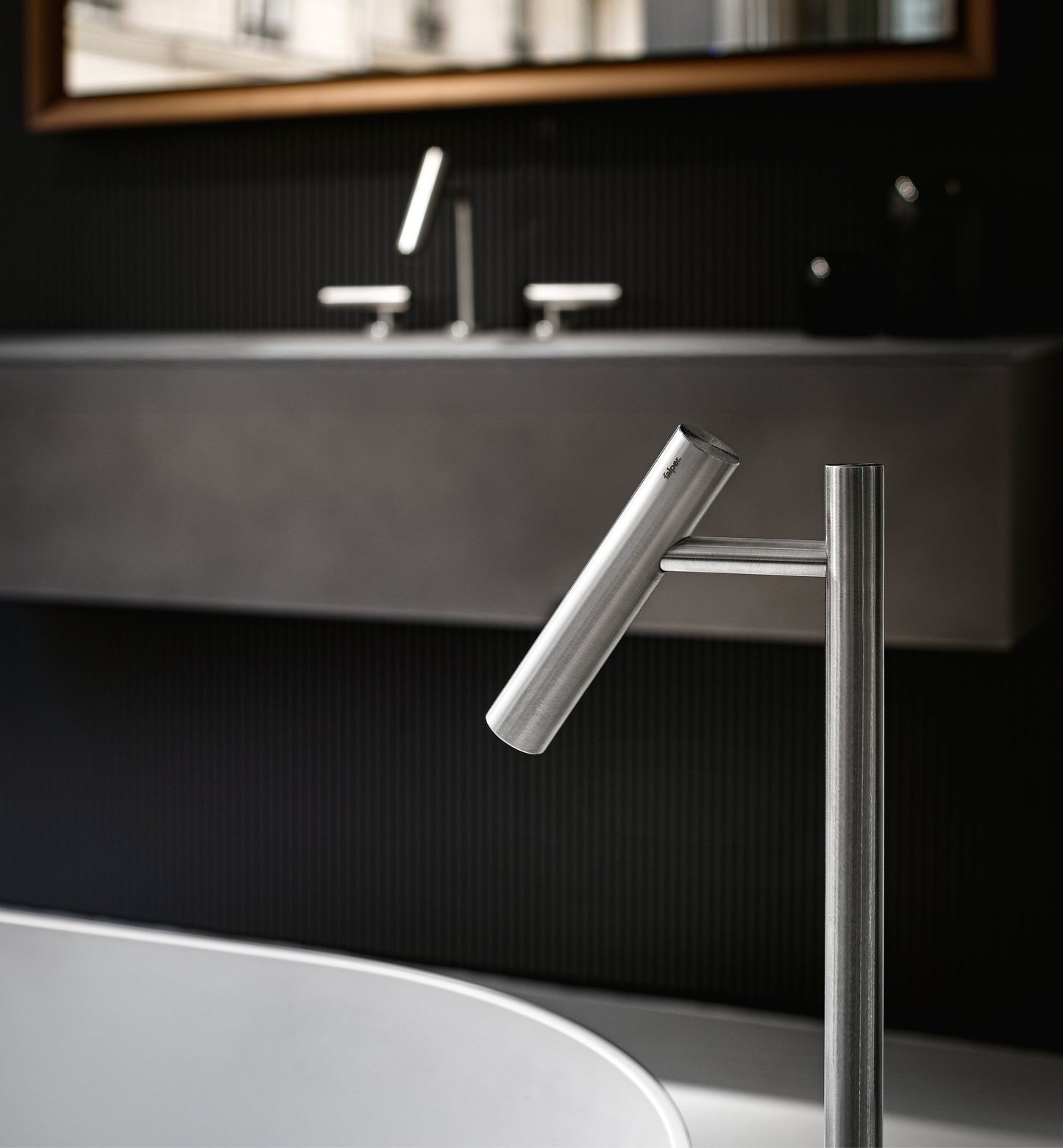 CILINDRO - 2 hole countertop washbasin tap by Falper
