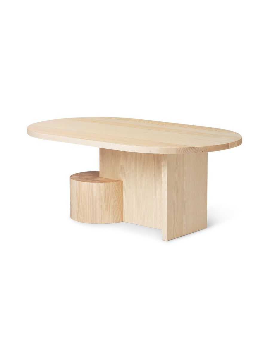 Insert coffee table, natural ash