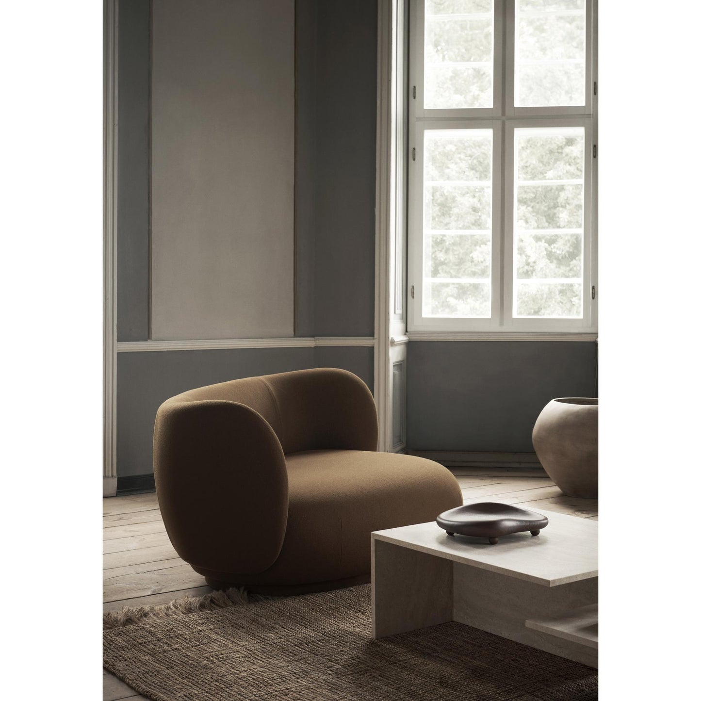 Ferm Living Distinct Grande Duo Coffee Table Travertine
