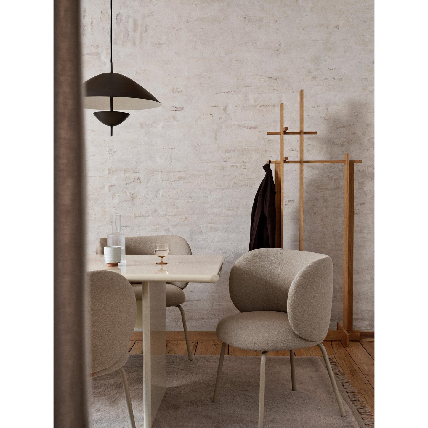 Ferm Living Bridge Clothes Rack 183x40 cm Oiled Oak