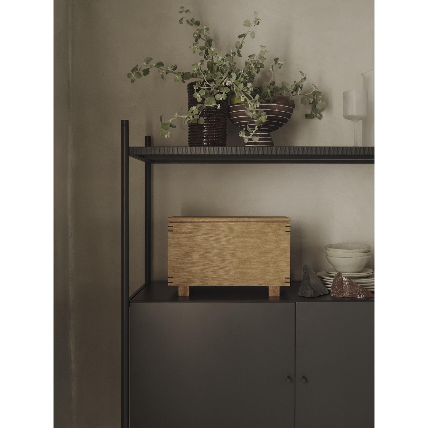 Ferm Living Bon Wooden Box Oiled Oak