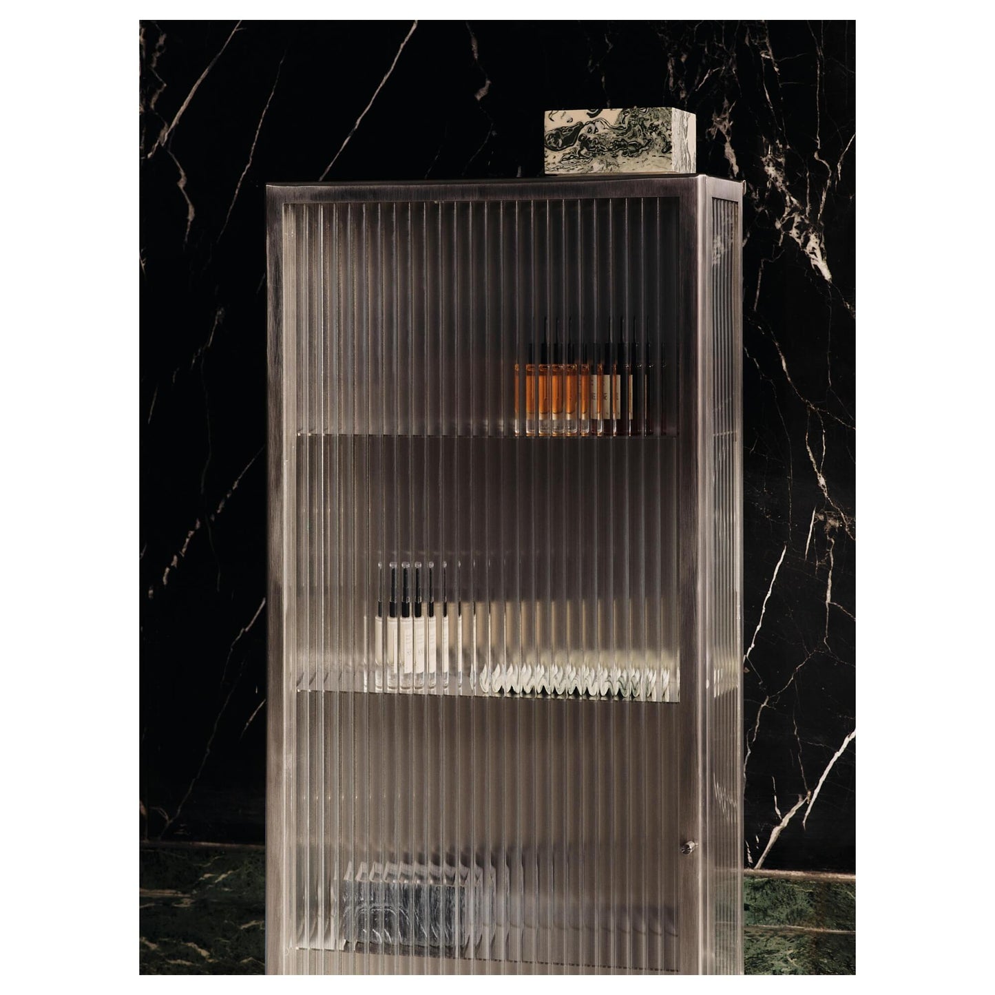 Ferm Living Haze Wall-Hung Cabinet 35x100 Stainless Steel