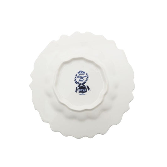 Porcelain Dessert Plate Classics on Acid Willow Wave by Seletti