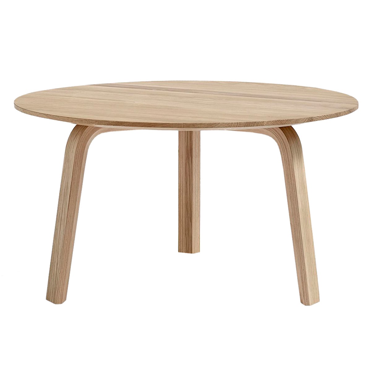 Bella coffee table 60 cm, low, lacquered oak
