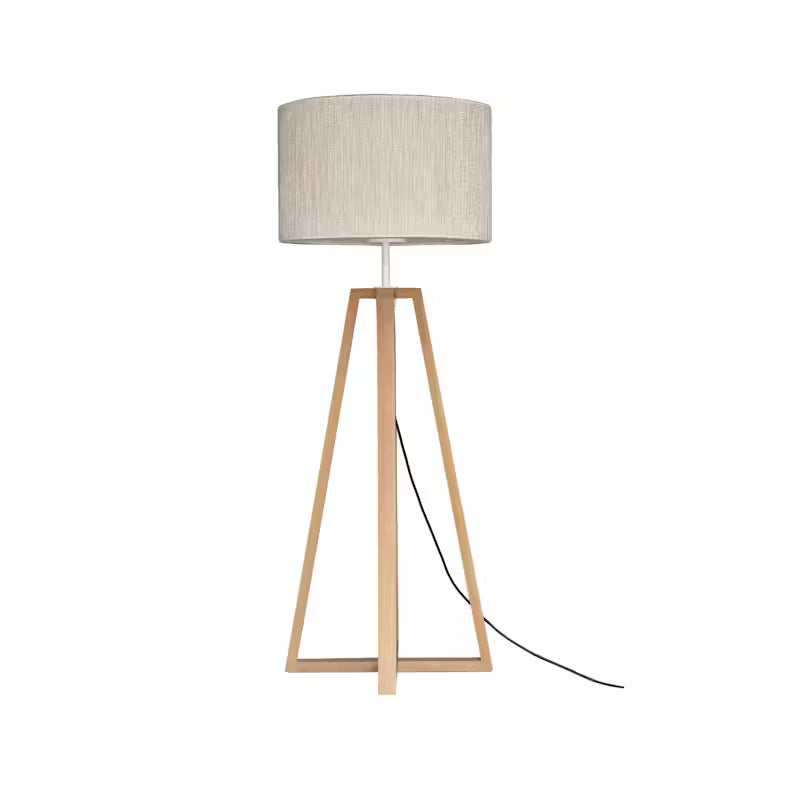 CLUB LOUNGE - LED teak floor lamp