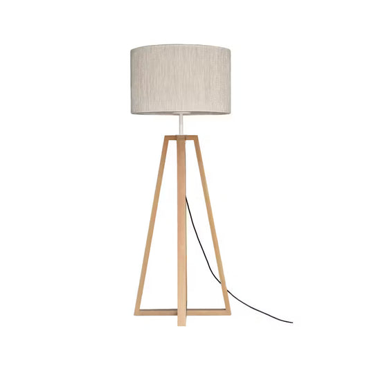 CLUB LOUNGE - LED teak floor lamp