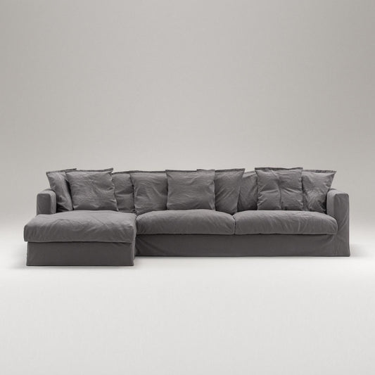 Decotique Le Grand Air 3-Seater Sofa Chaise Left Grey