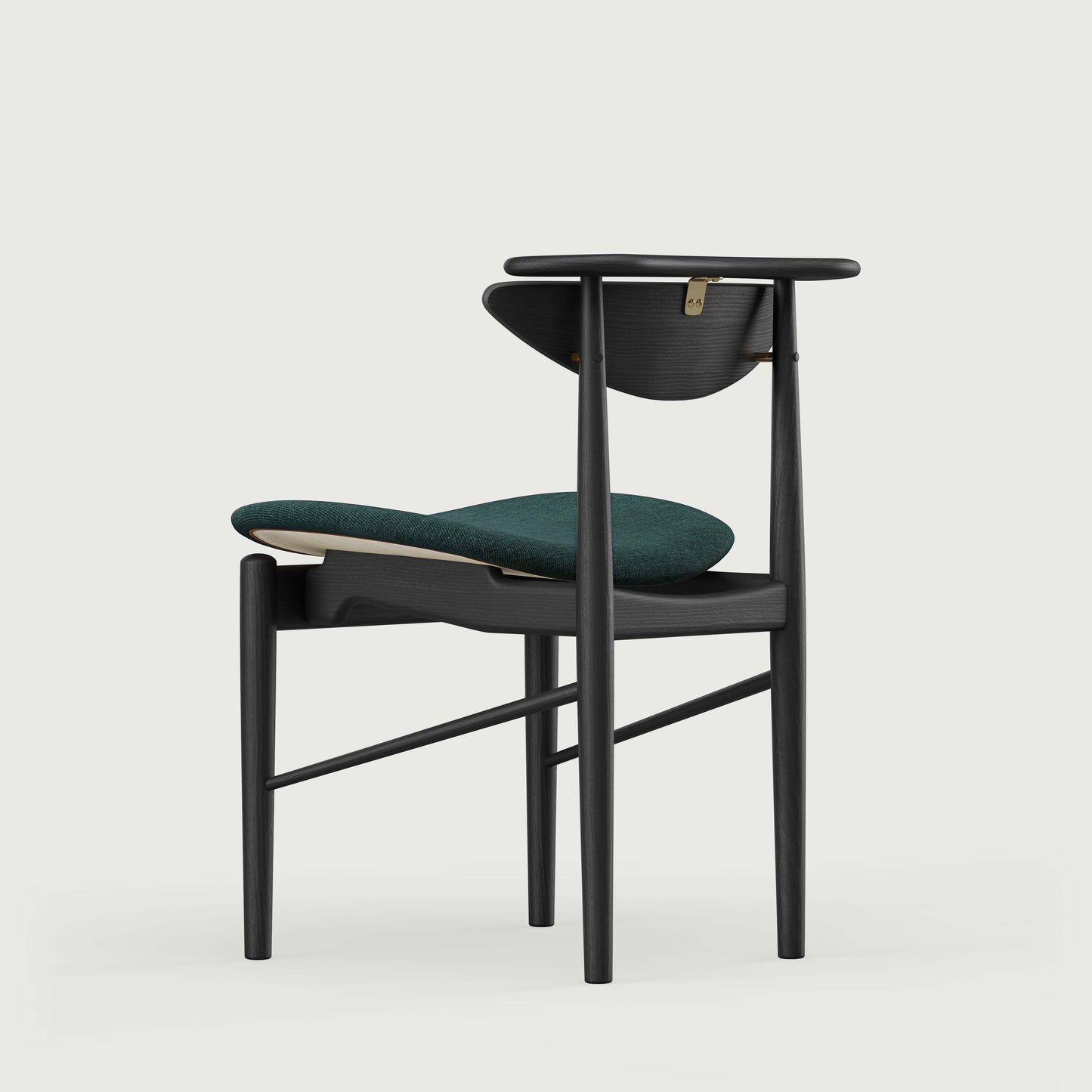 THE READING CHAIR by House of Finn Juhl #Oak Black Painted / Watercolour | Dark Conifer
