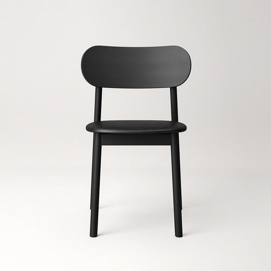 Decotique Elephant Dining Chair Black/Black Leather