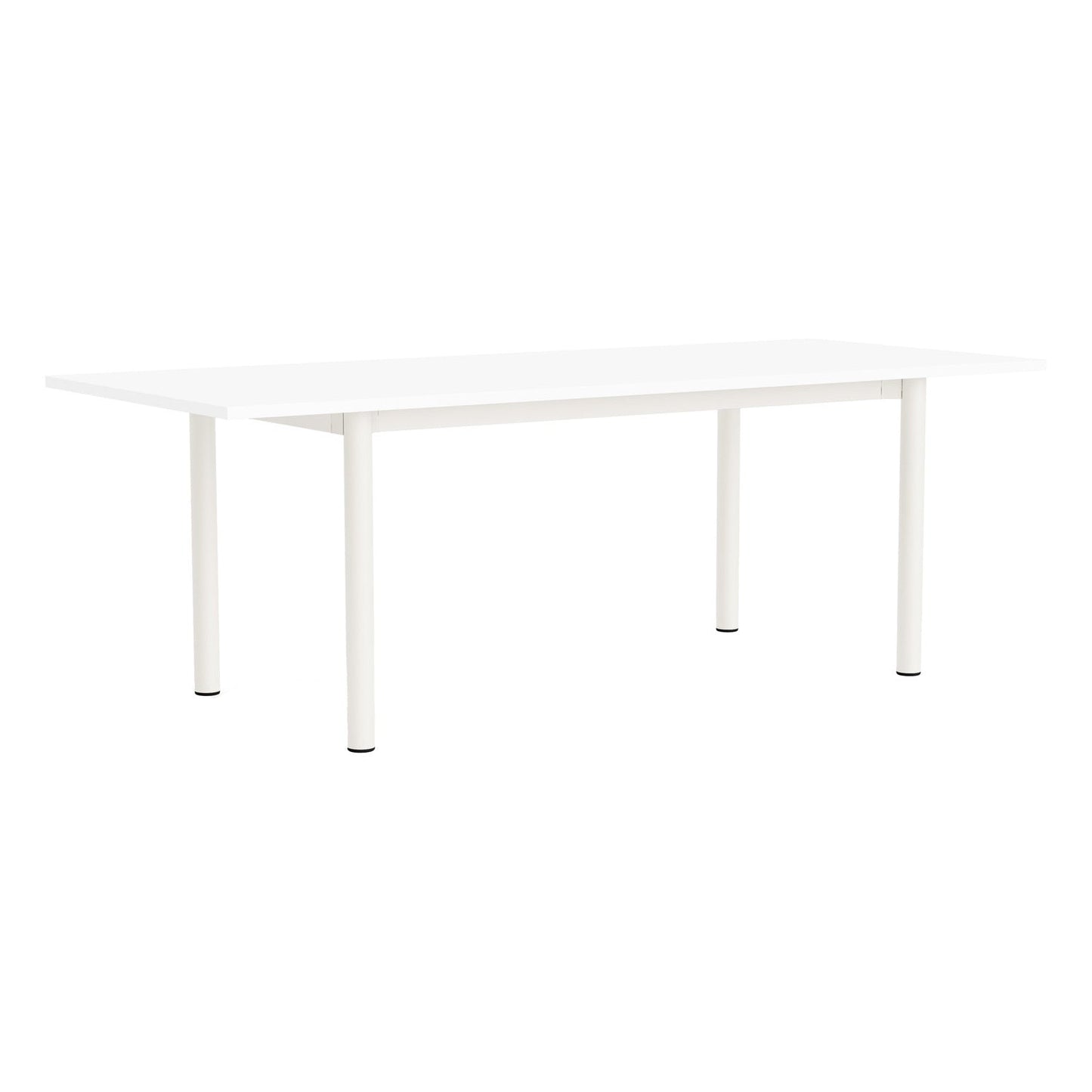 Annex table Overhang, 220 x 90 cm, cream white - white laminate