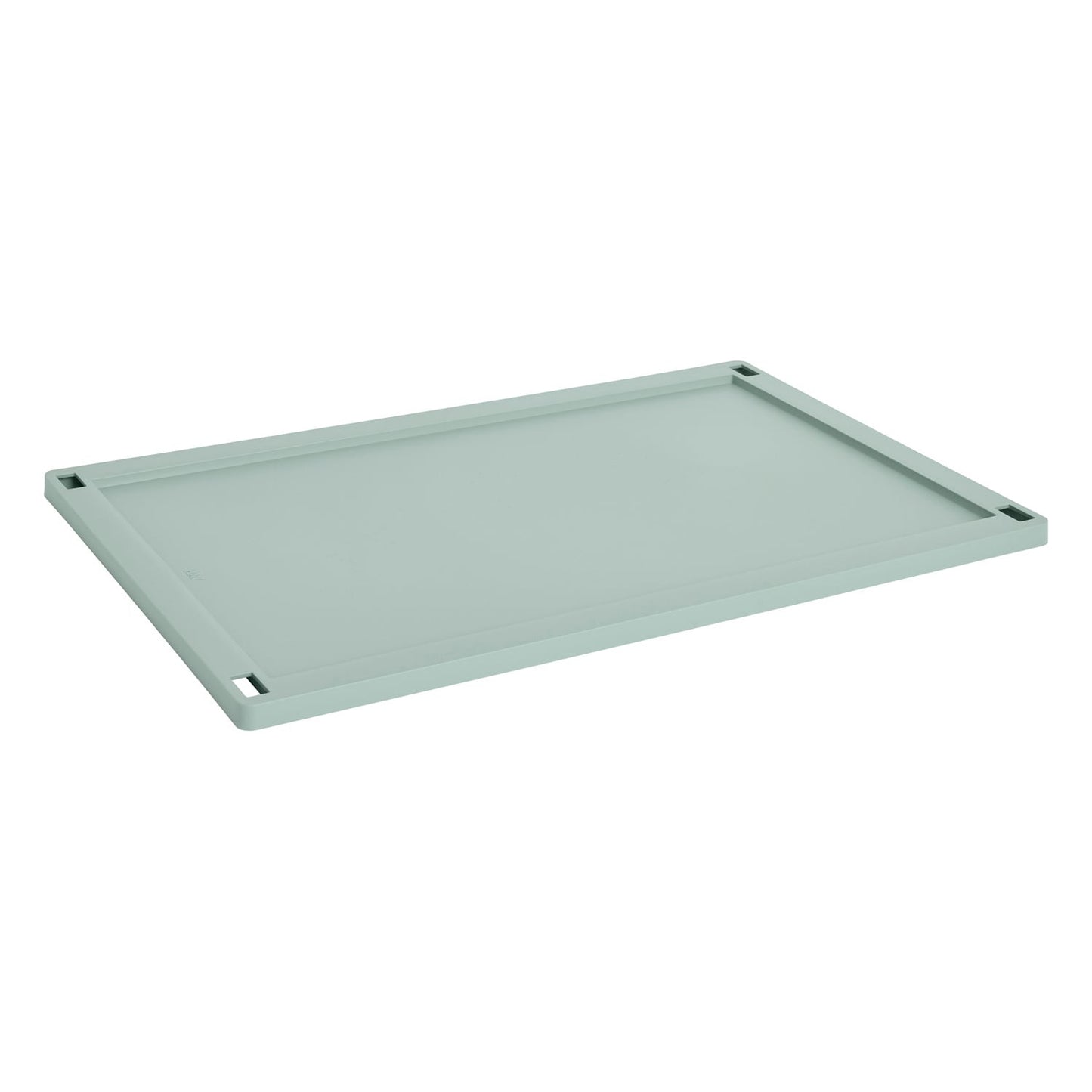 Colour Crate lid, L, recycled plastic, sage green