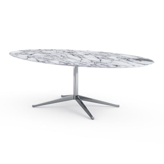 Florence Knoll Table Desk - Oval Marble Writing Desk 244x137