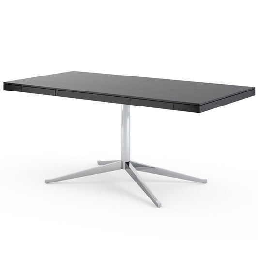 Florence Knoll Table Desk - Rectangular Wood Writing Desk with Drawer