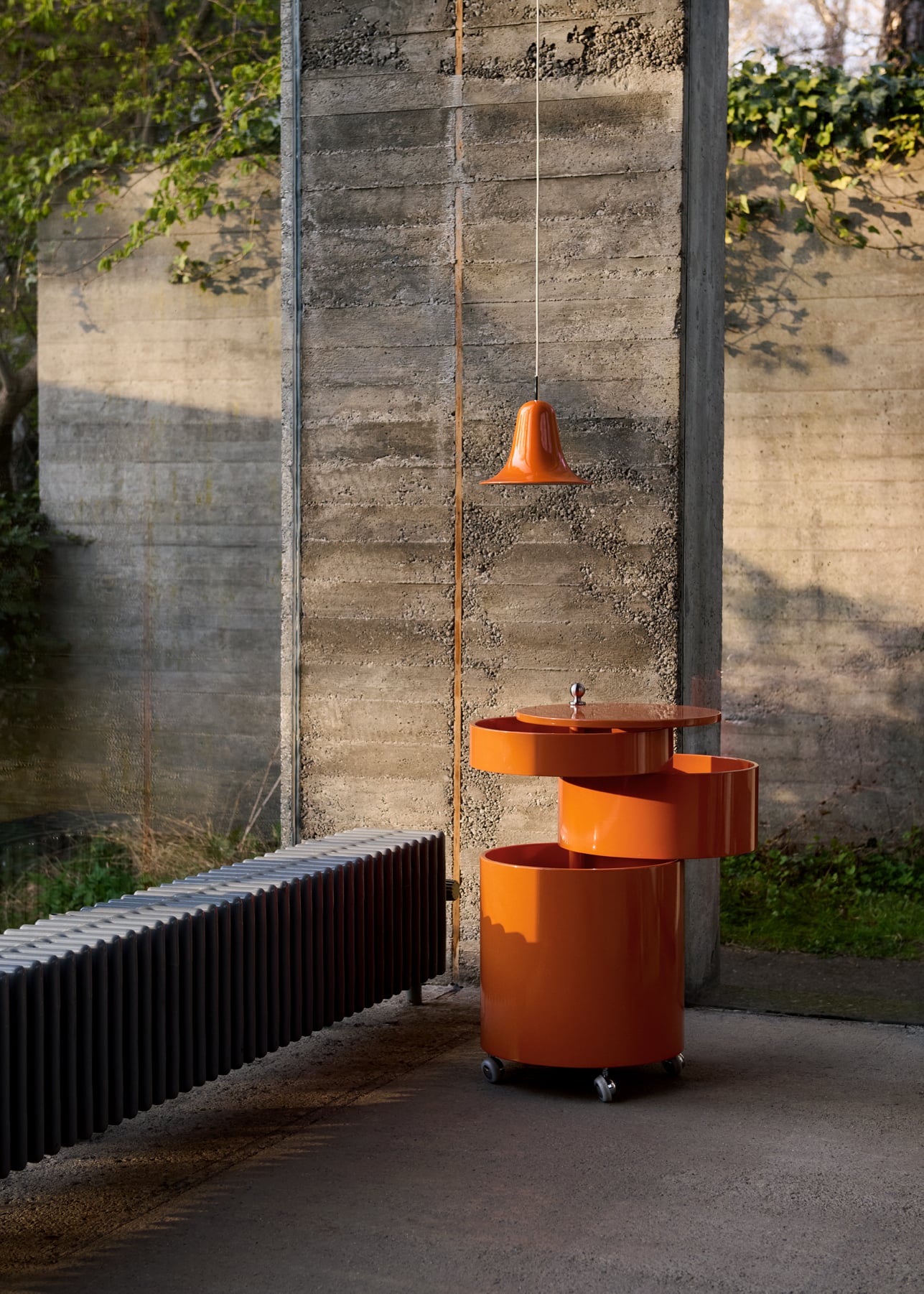 Barboy trolley, glossy fresh orange