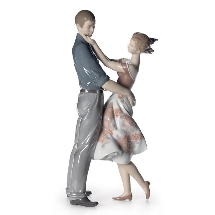 Happy Encounter Couple Figurine by Lladró