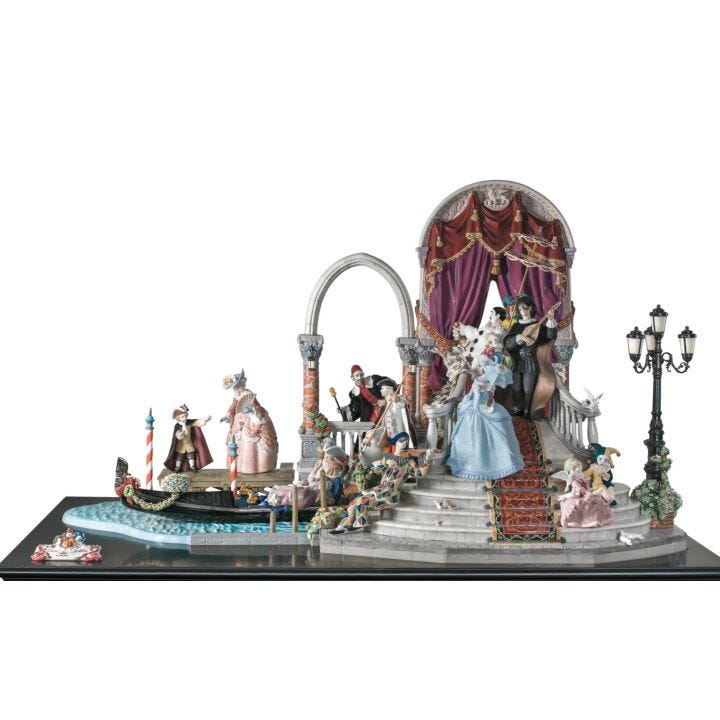 Carnival in Venice Sculpture by Lladró
