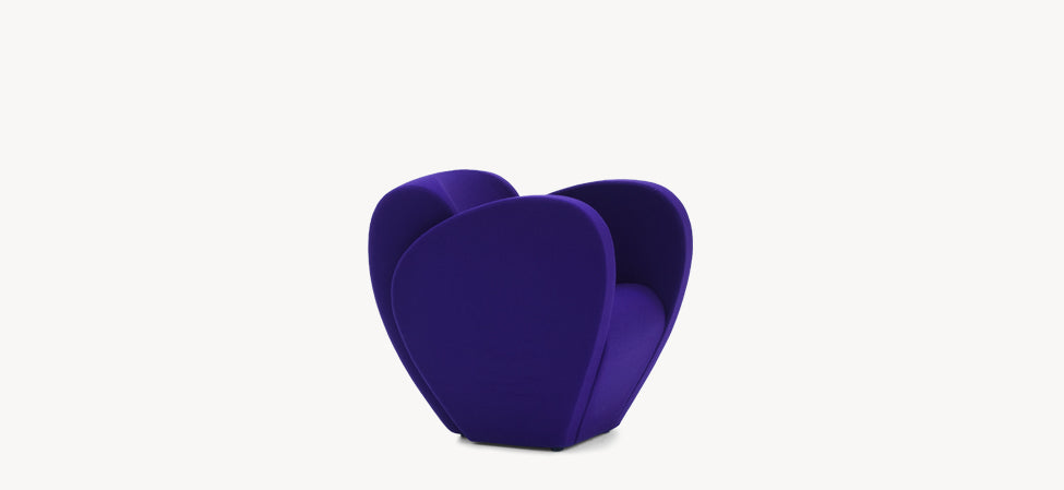 SIZE TEN - Polyester easy chair with armrests