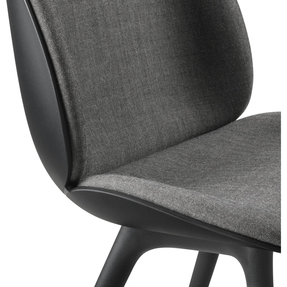 Beetle Dining Chair Plastic Leg Front Upholstered I Remix 3 152