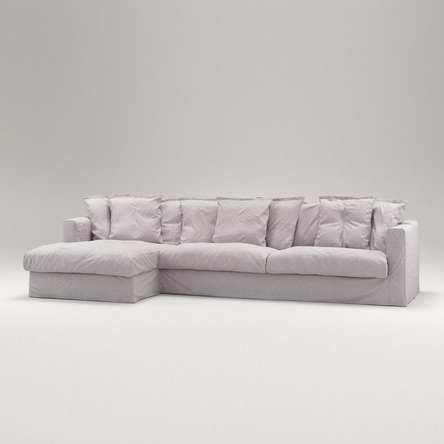 Decotique Le Grand Air 3-Seater Sofa Chaise Left Misty Grey