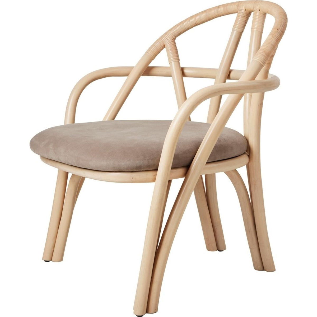 Bistra Armchair Olive Stained Rattan/Fustagno Limonta 003