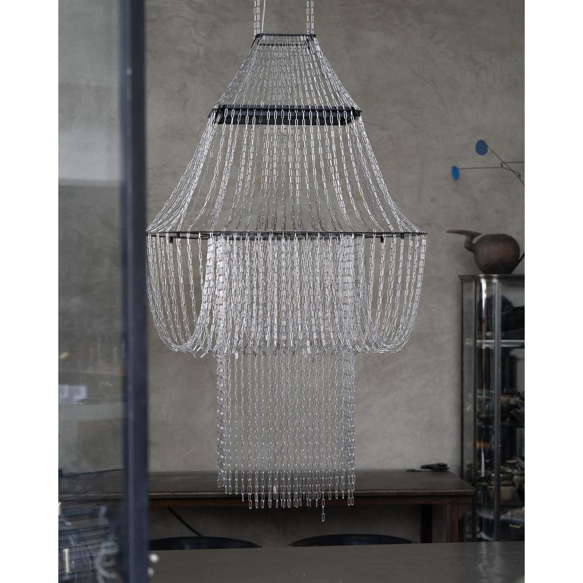 DCWéditions Lamp C Pendant Stainless Steel/ Black