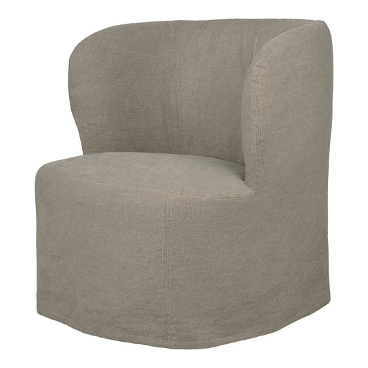 Stay Slipcover Lounge Chair Small Linen 0023