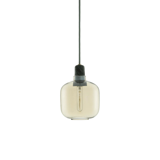 Amp Pendant Lamp Small by Normann Copenhagen #Gold / Green marble