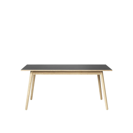 FDB Furniture C35B Dining Table 160 cm Black Lacquered Oak