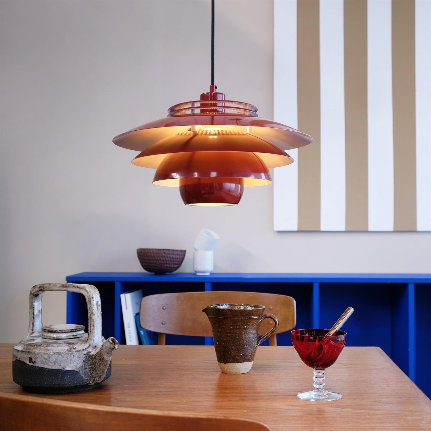 Dyberg Larsen Ejka Pendant Dark Red