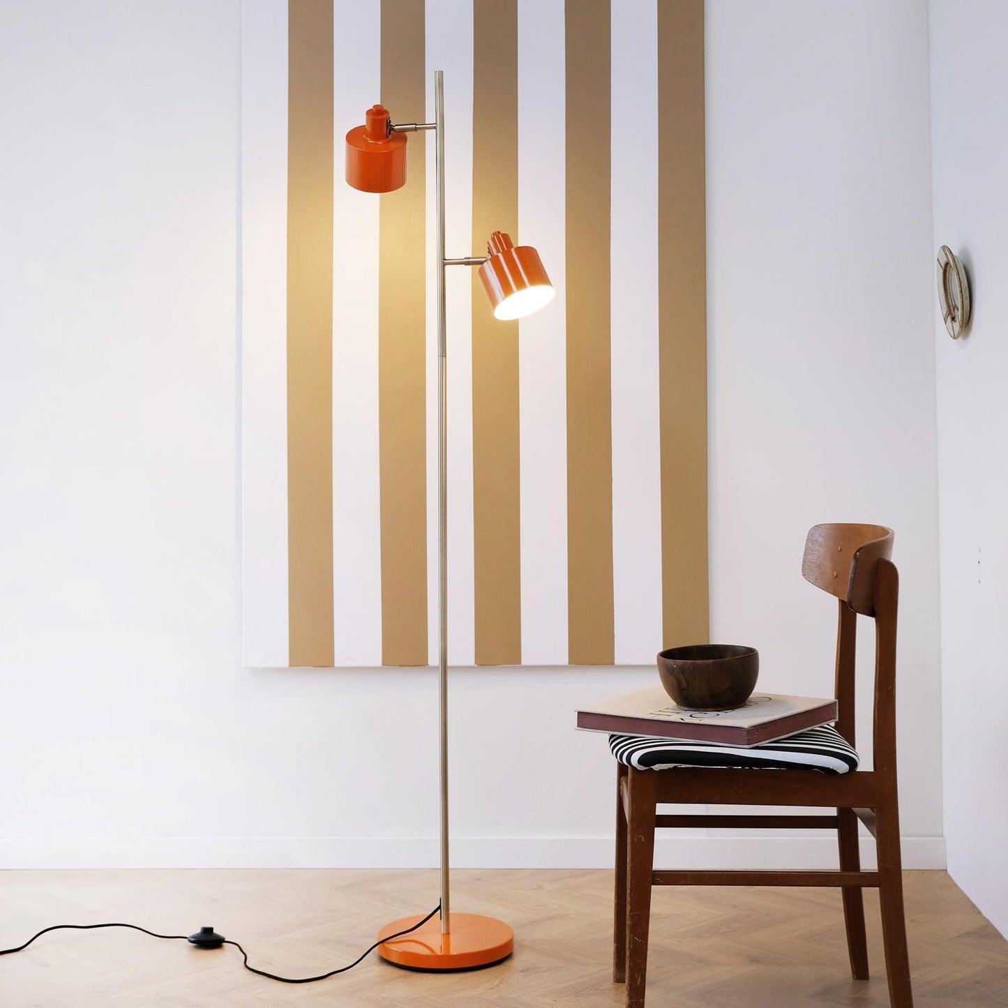 Dyberg Larsen Ocean Floor Lamp Orange/ Brass
