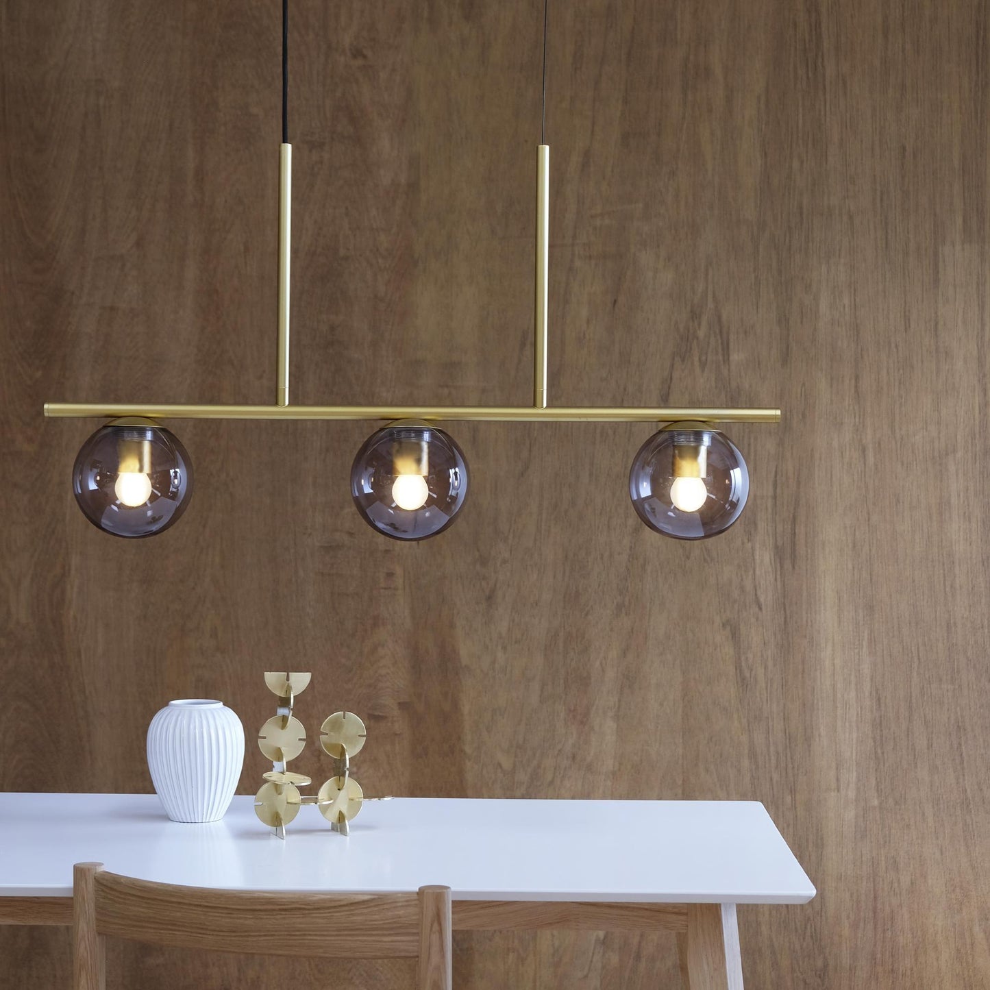 Dyberg Larsen Sophia Pendant Smoke/ Brass