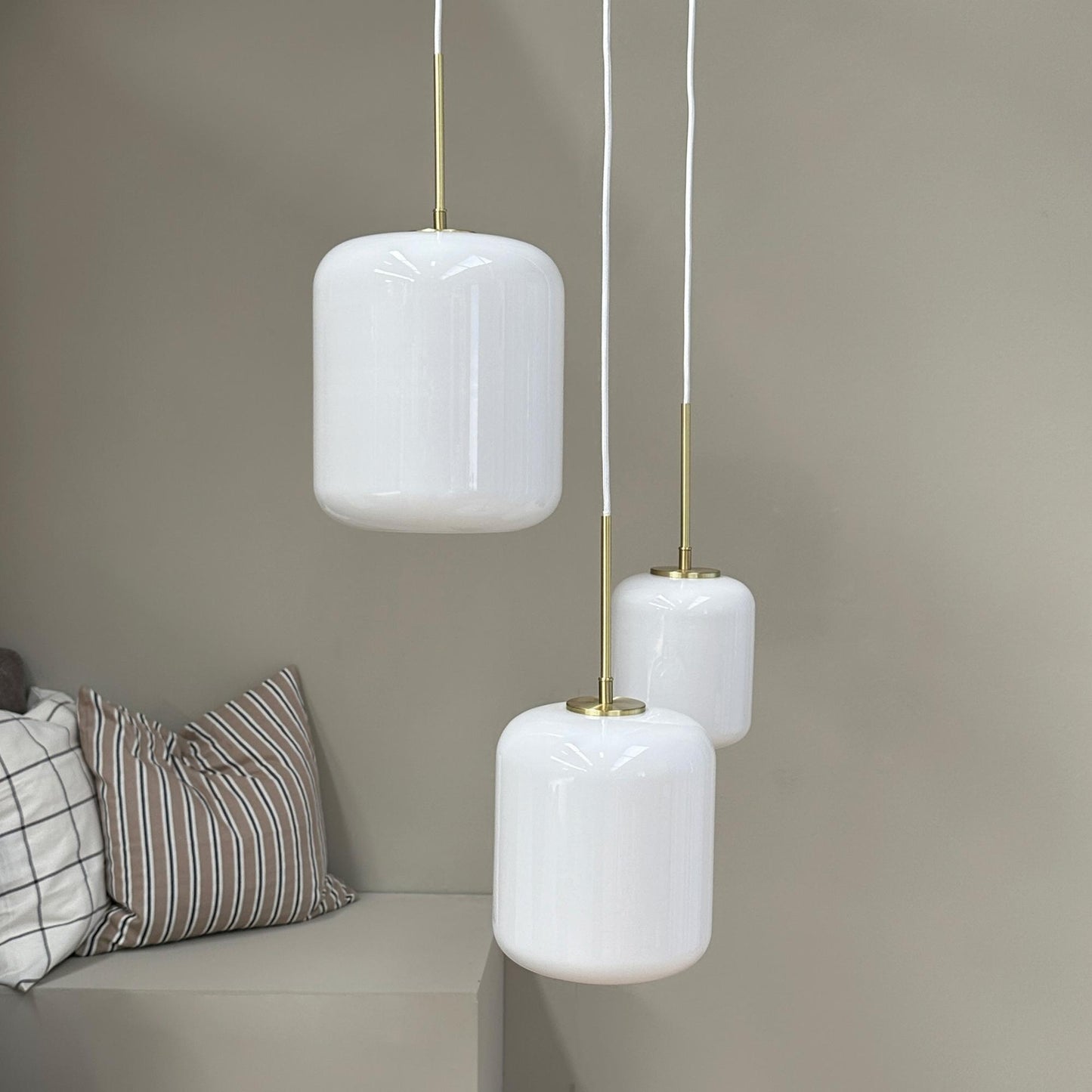 Dyberg Larsen Silvia D20 Pendant Opal/ Brass