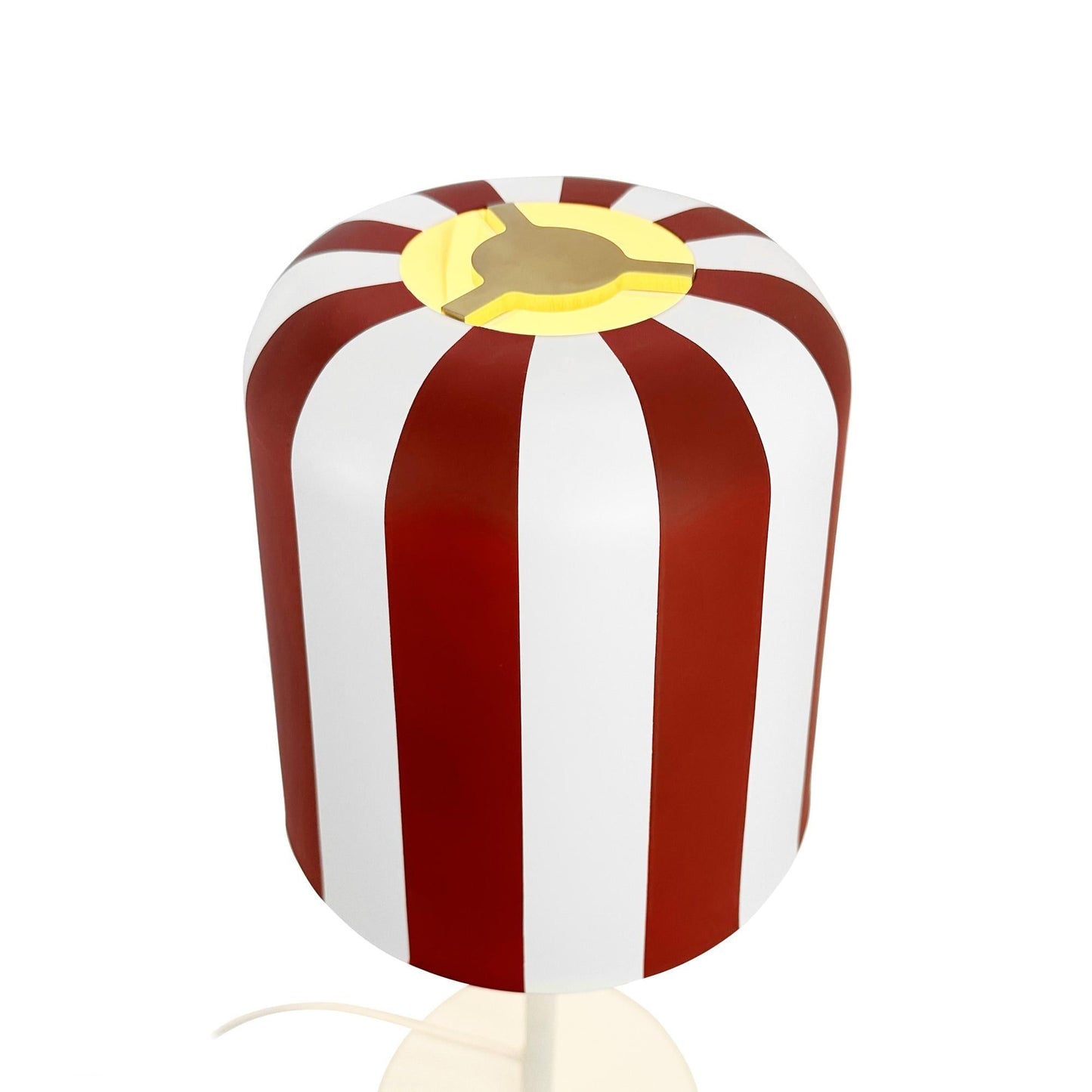 Dyberg Larsen Gry Table Lamp Dark Red/ White