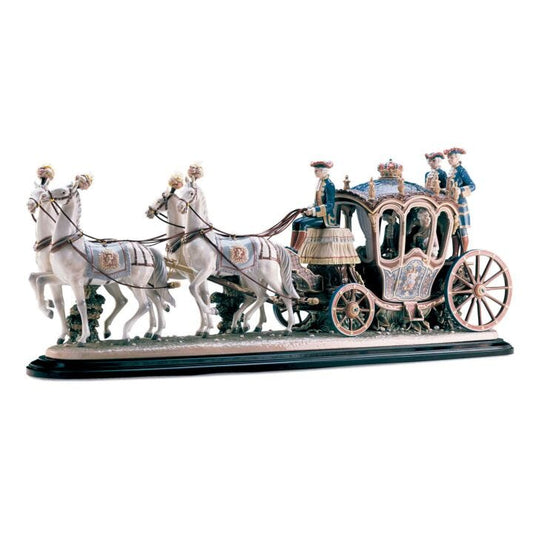 XVIIIth Century Coach Sculpture by Lladró