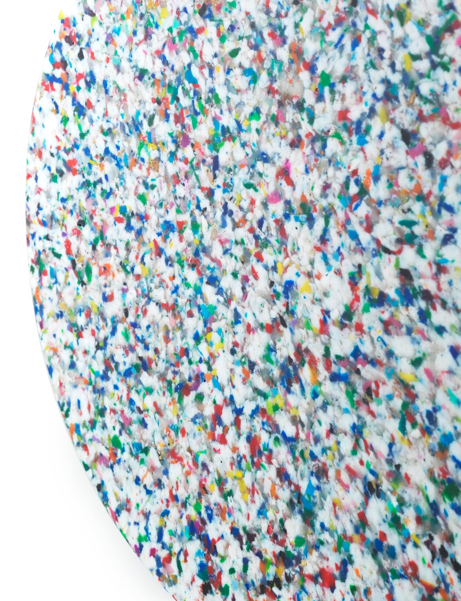 Bit stool, white - multi