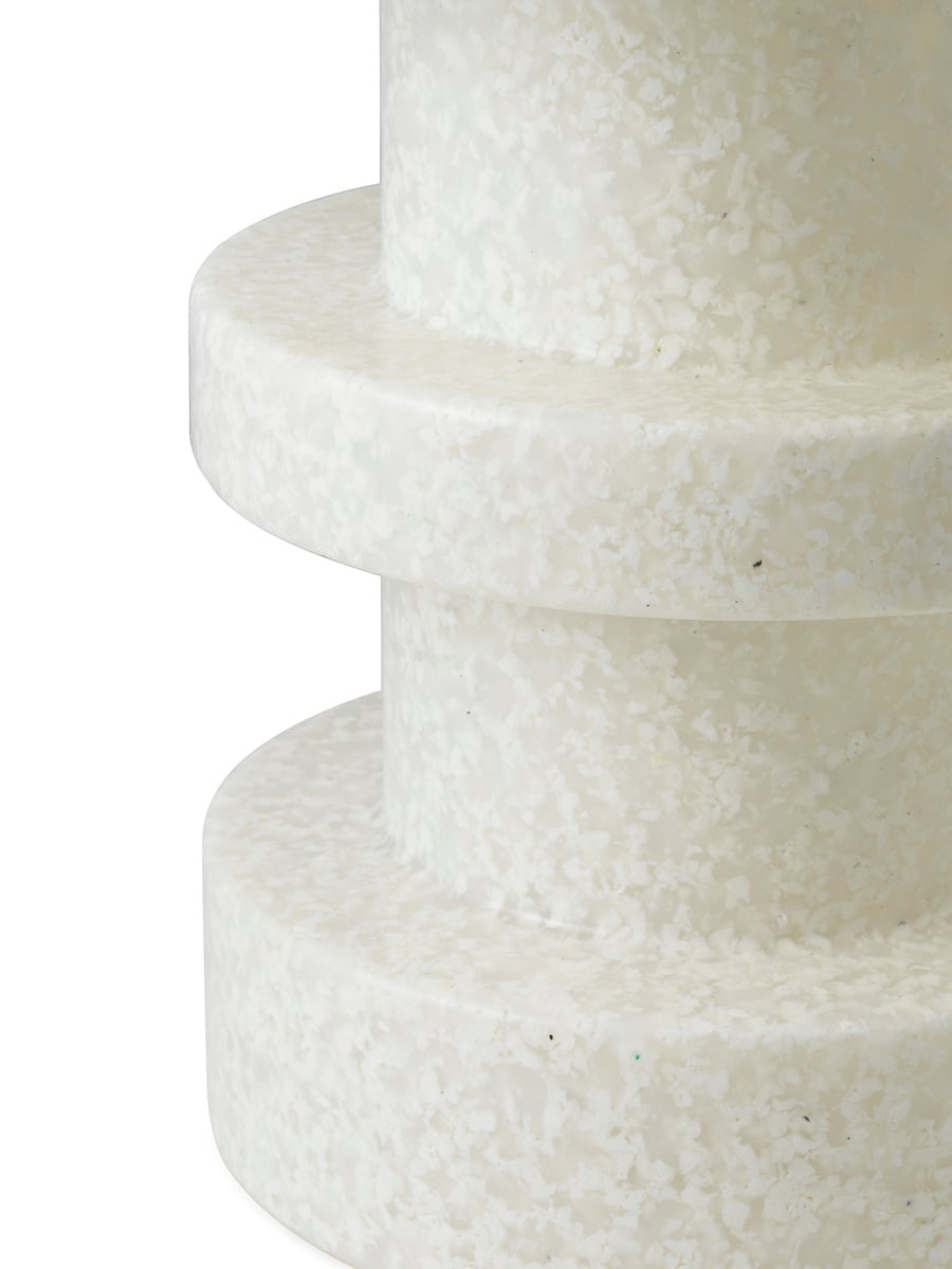 Bit stool, stack, white