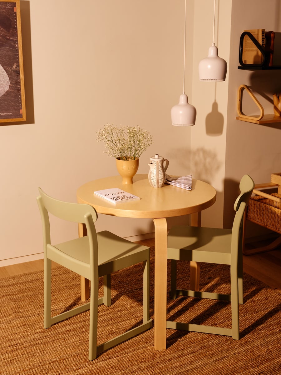 Aalto table 90B, birch