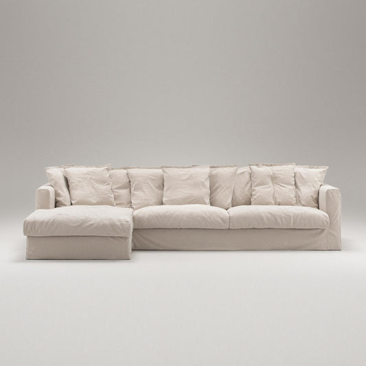 Decotique Le Grand Air 3-Seater Sofa Chaise Left Beige