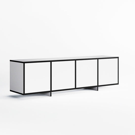 Department Noir TV Bench White/Black