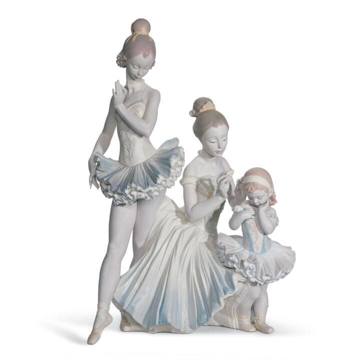 Love for Ballet Dancers Sculpture by Lladró