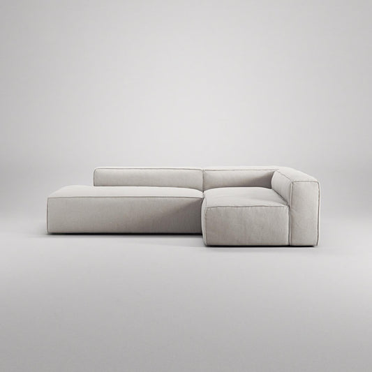 Decotique Grand 3-Seater Lounge Sofa Open End Left Moonwhite
