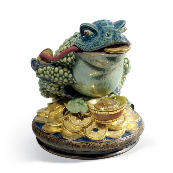 Hoptoad Figurine by Lladró