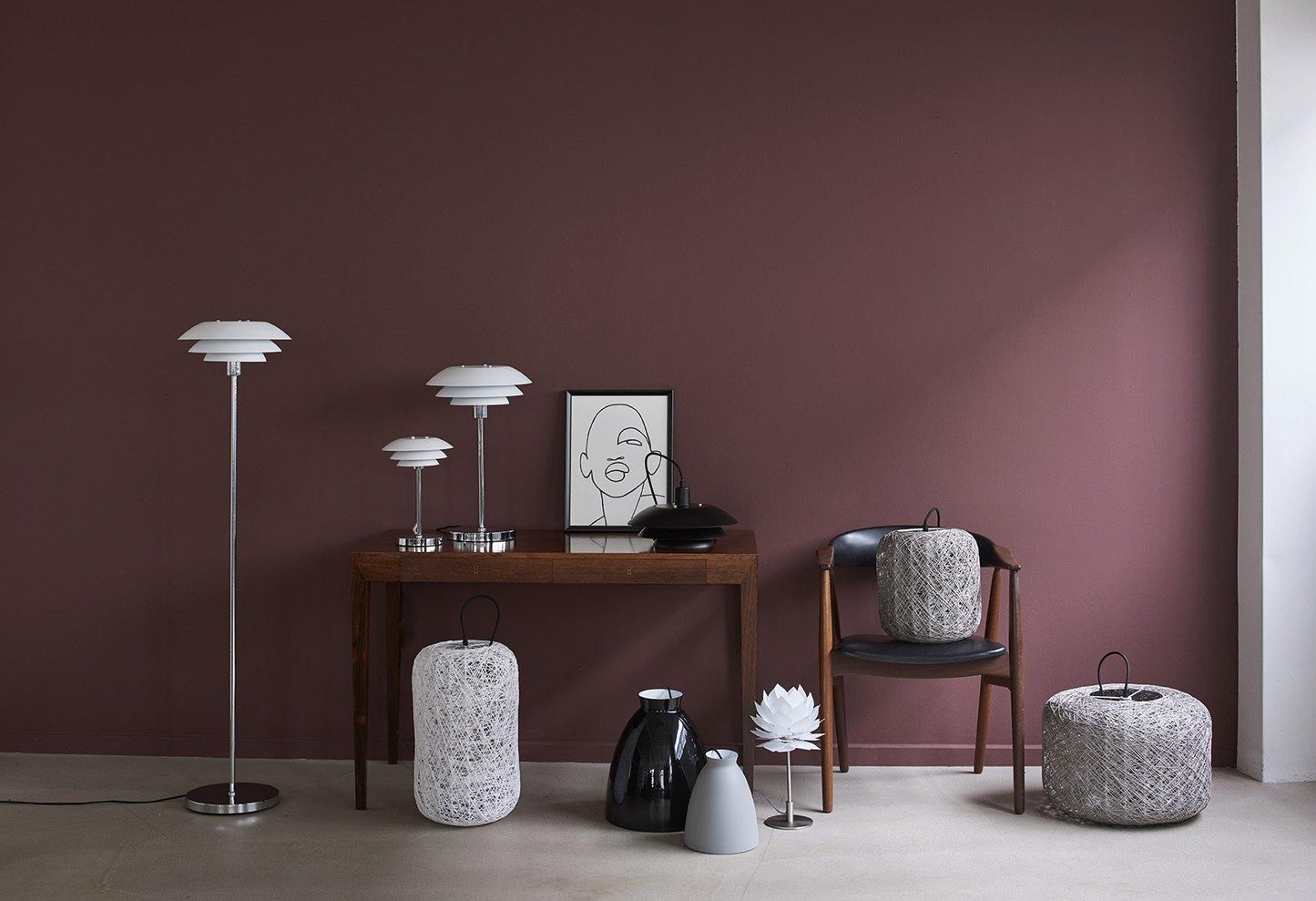 Dyberg Larsen DL31 Table Lamp Opal