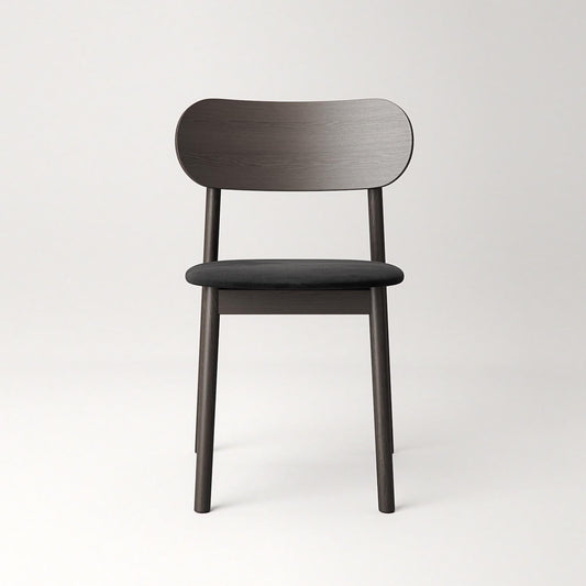 Decotique Elephant Dining Chair Dark Oak/Black Velvet