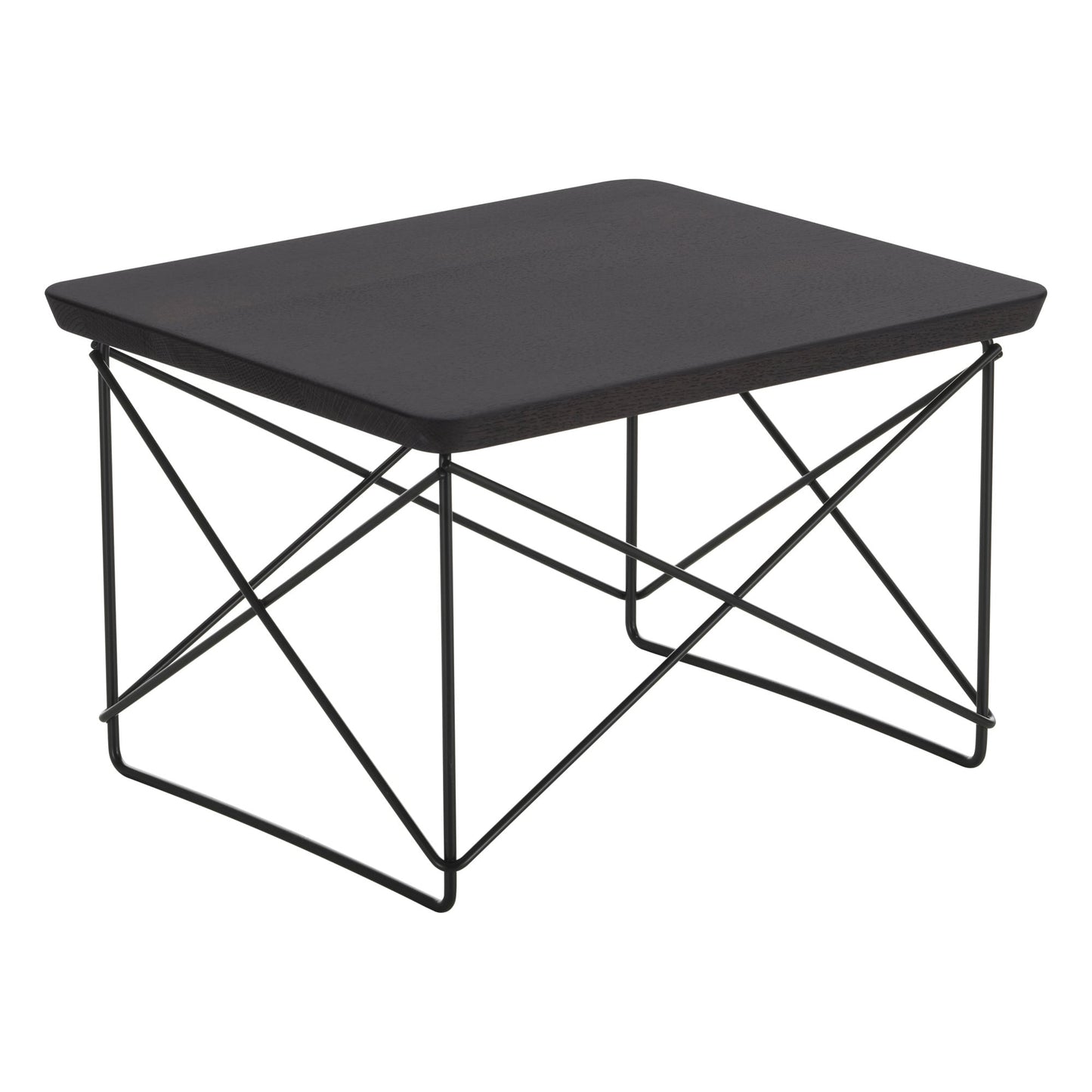 Eames LTR Occasional table, dark oak - basic dark