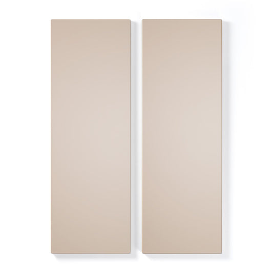 Department Shelf for Store Cabinet with 2 Doors Set of 2 Mushroom