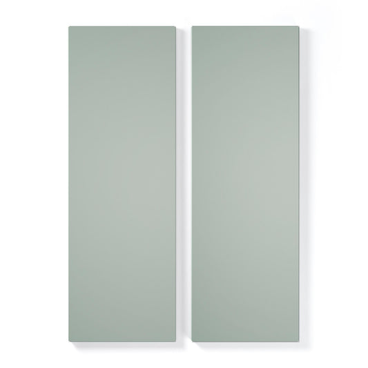 Department Shelf for Store Cabinet with 2 Doors Set of 2 Slate Grey
