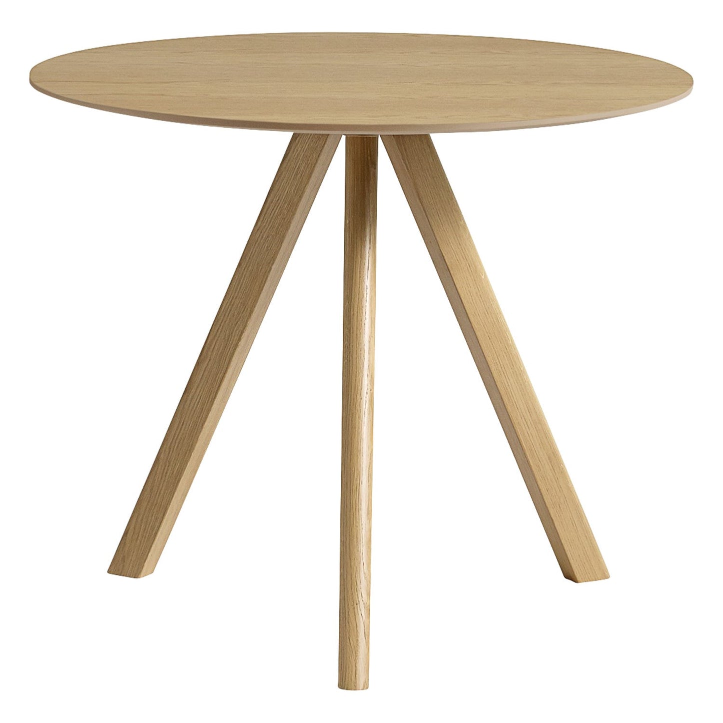 CPH20 2.0 table, 90 cm, lacquered oak - lacquered oak veneer