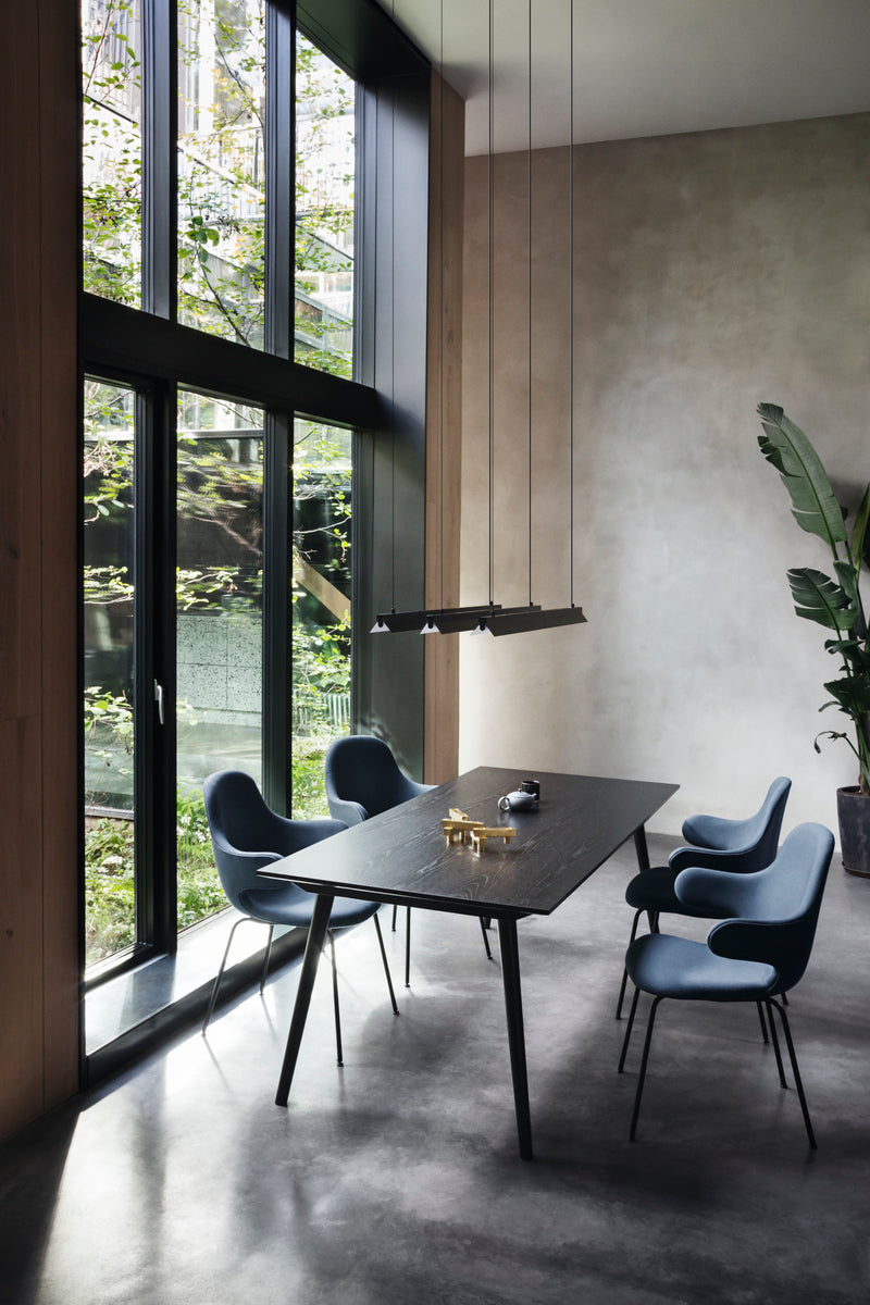 In Between SK5 table, 90x200 cm, black oak